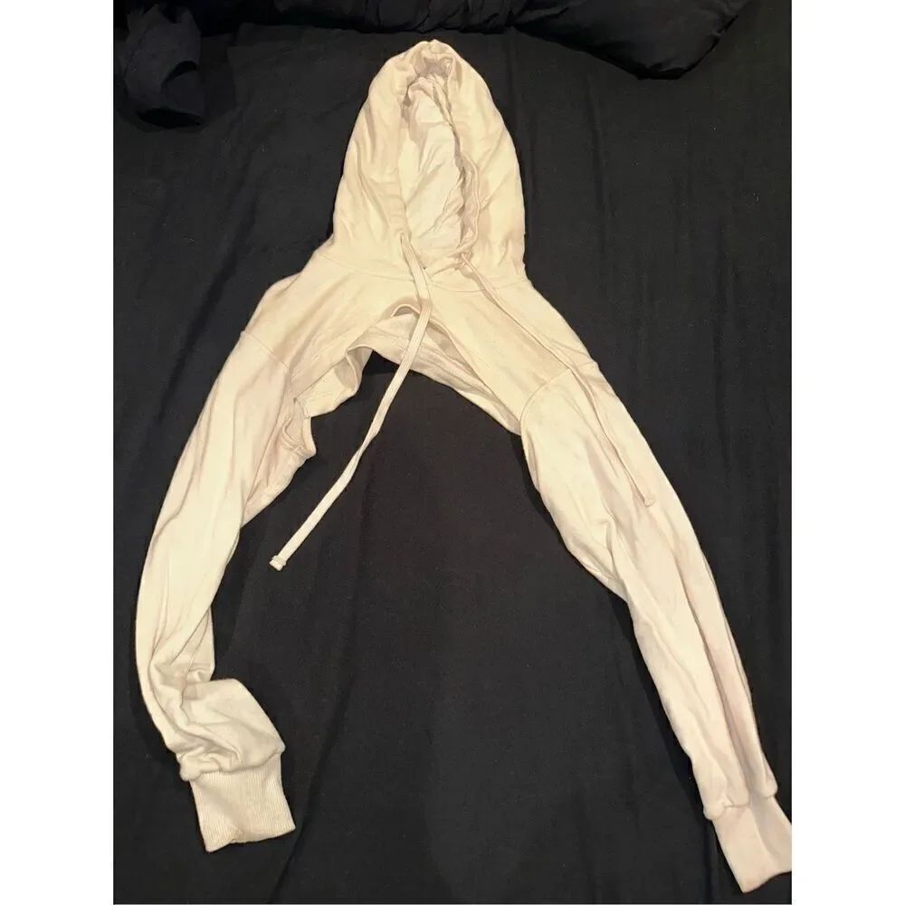 Size S Zara women’s baby yellow long sleeve hood addition for tops